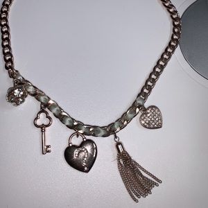 Guess charm necklace